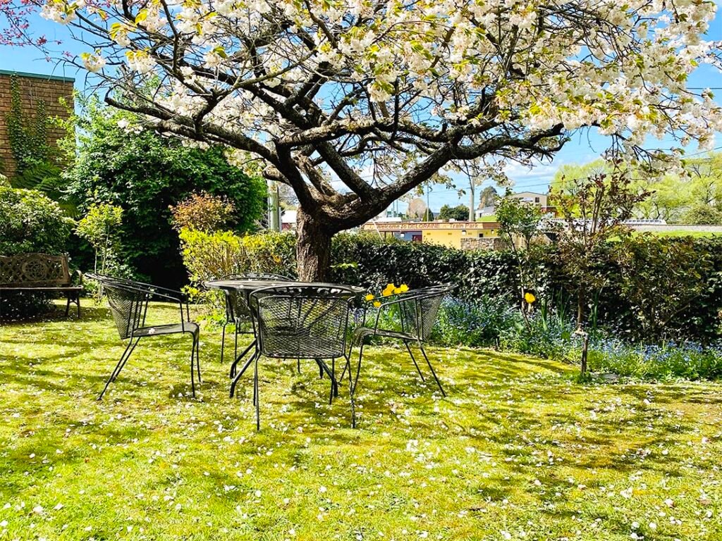 Bonneys Inn has a lovely garden setting to enjoy the sunshine
